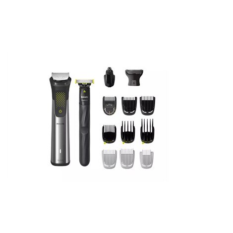Philips | All-in-One Trimmer | MG9552/15 | Cordless | Wet & Dry | Number of length steps 27 | Silver/Black/Green